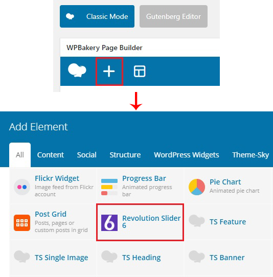 Agregar Revolution Slider desde WPBakery Page Builder