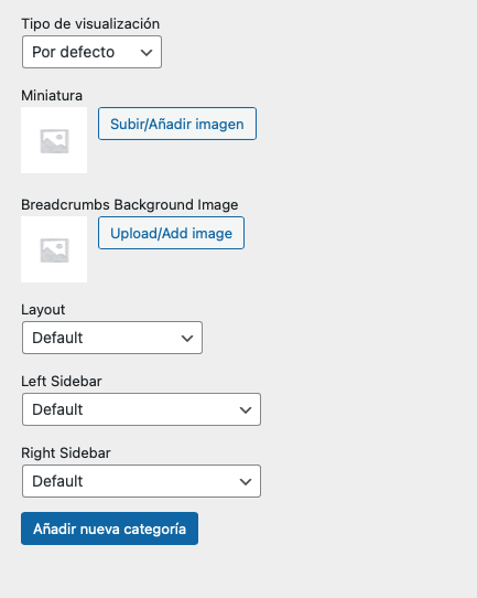 Agregar Imagen a Categoría