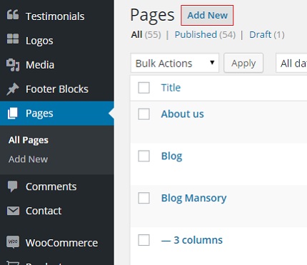 Crear una Nueva Página
